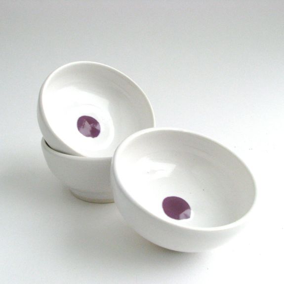 Dots! Mini Bowls in Purple, made by Melanie Mena