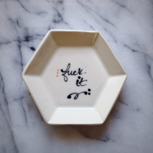 fuck it hexagon plate